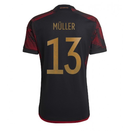 Pánský Fotbalový dres Německo Thomas Muller #13 MS 2022 Venkovní Krátký Rukáv